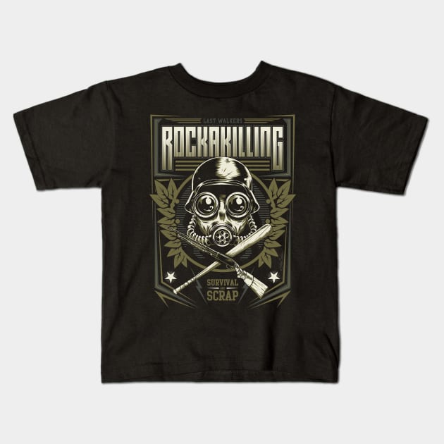Rockakilling Kids T-Shirt by nanobarbero